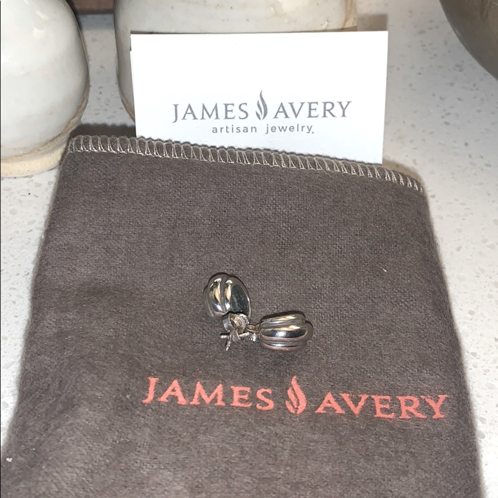 RETIRED JAMES AVERY TRIO BEVELLED EARRINGS